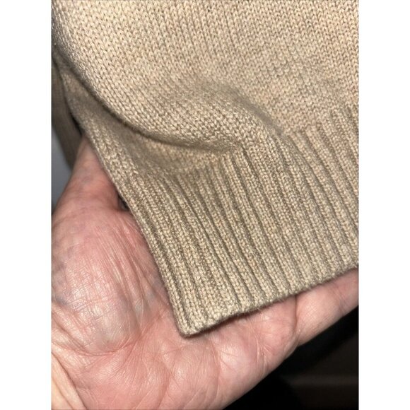 POLO RALPH LAUREN 1/4 ZIP PULLOVER SWEATER OATMEAL MENS XXL NEW - Picture 5 of 11